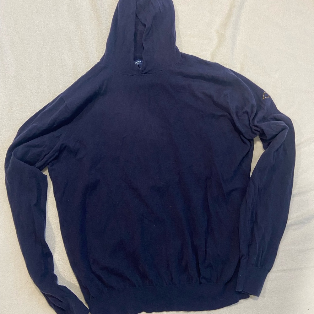 Peter Millar Navy Blue Hoodie Sweater